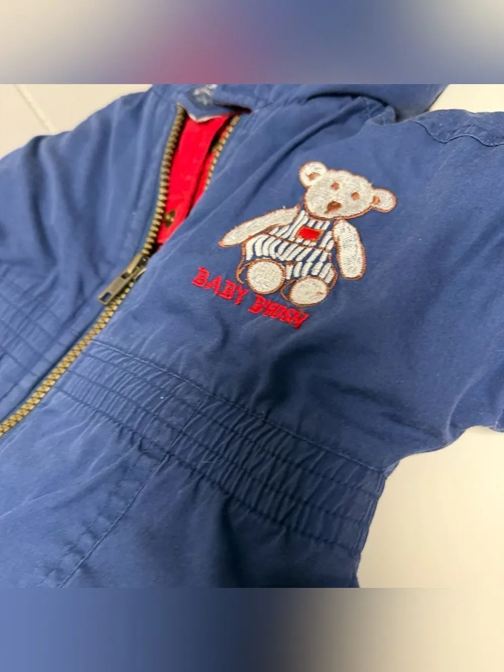 Vintage Baby B’gosh Navy Snowsuit Size 0-6 Months